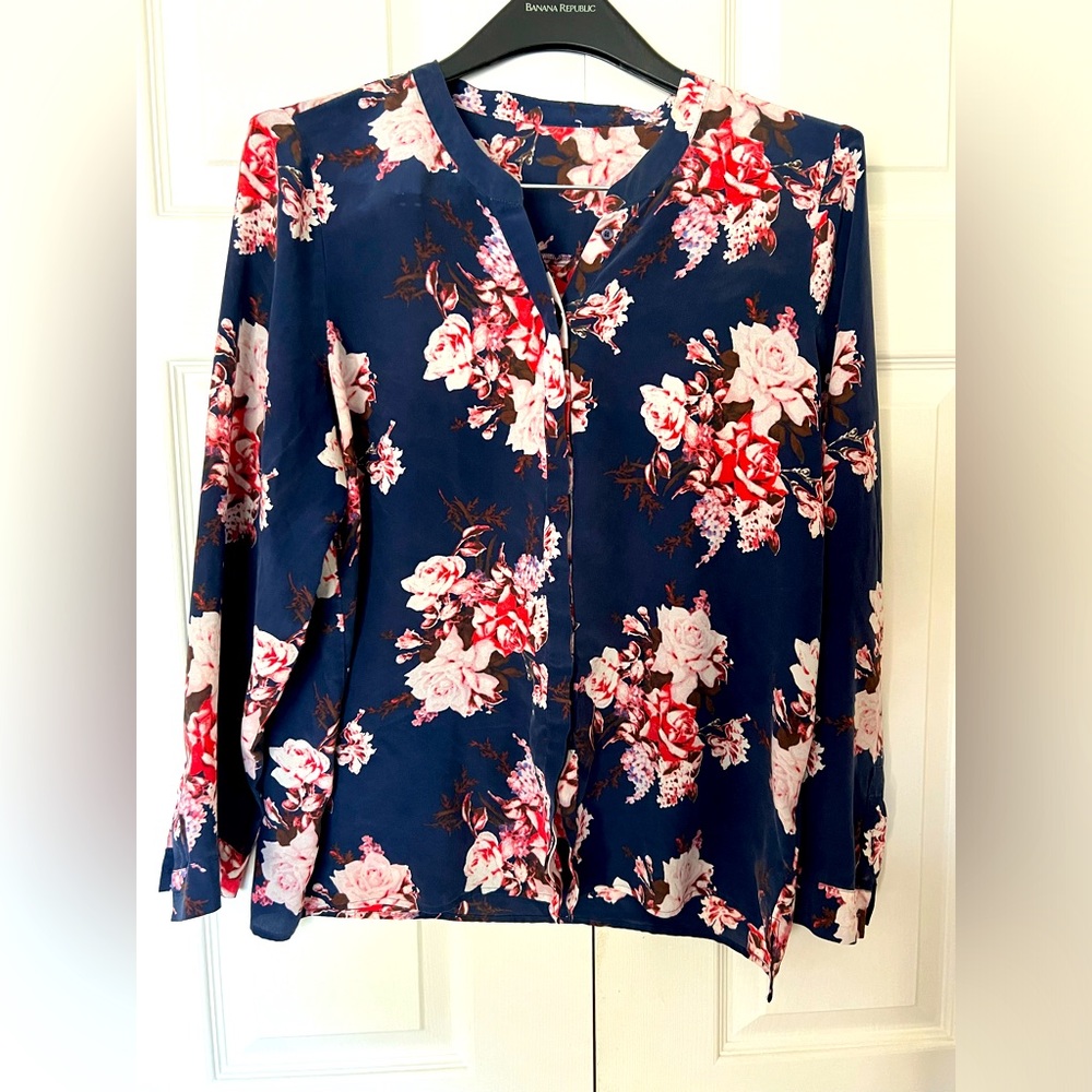 Women’s Floral Blouse Silk